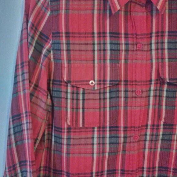 Lauren Ralph Lauren Green Label Women's Long Sleeve Plaid Shirt Size: Small - Picture 6 of 7
